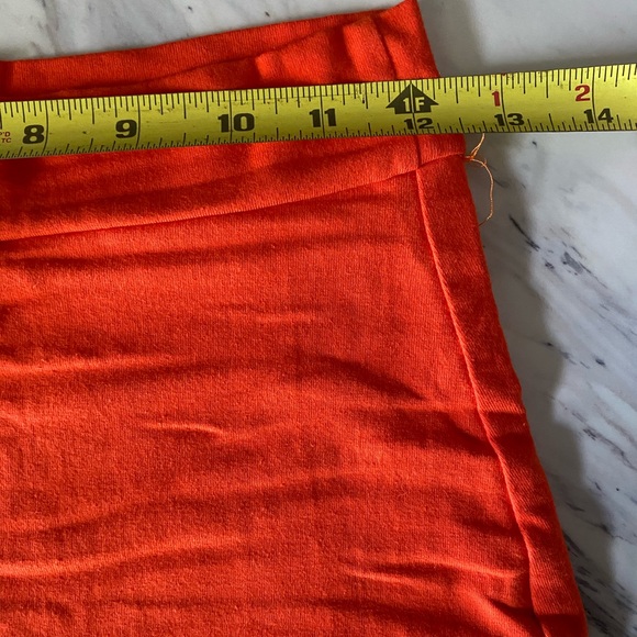 FashionNova Bright Orange Mini Skirt - Picture 8 of 9